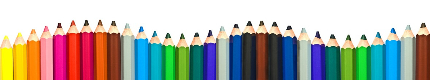 Crayons de couleur vague