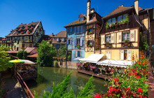 Petite Venise à Colmar , Alsace (Fr).