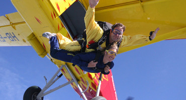 Saut parachute en tandem